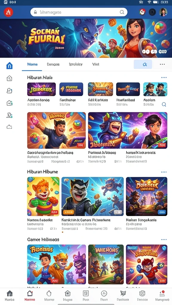 janda4d - Screenshot menampilkan pilihan permainan slot yang bervariasi.