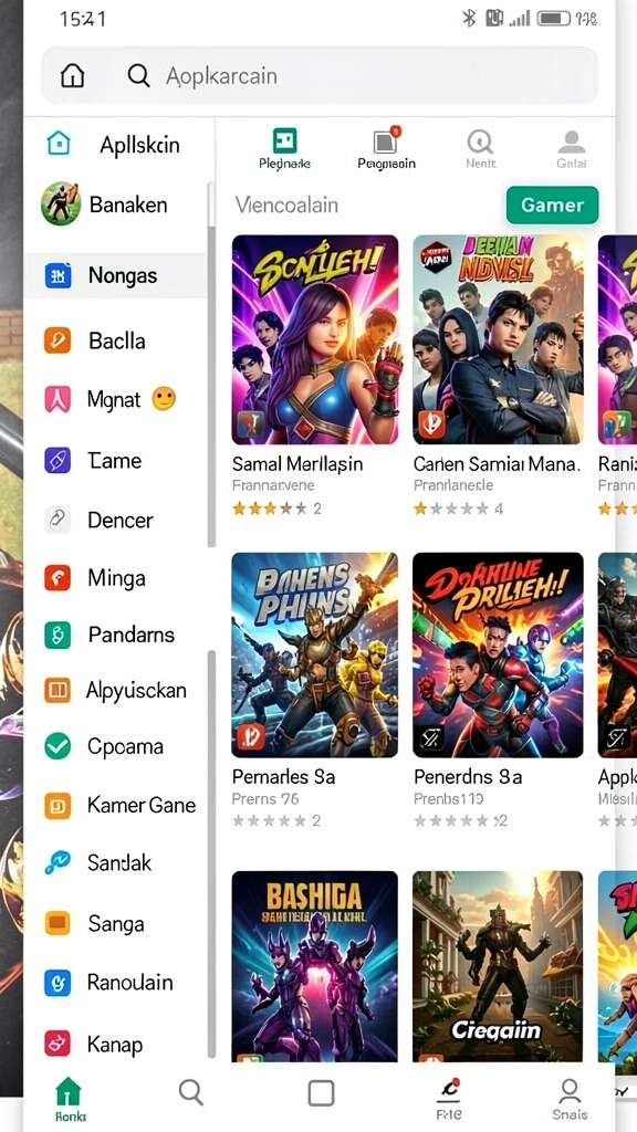 preman69 - Tangkapan layar karakter utama dalam aksi.