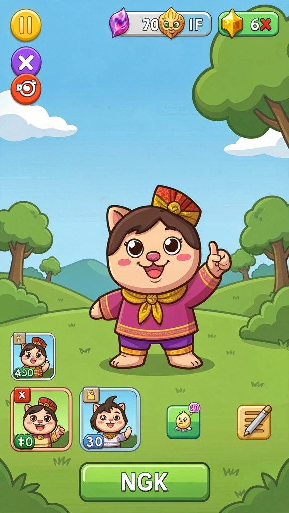 wongtoto - Screenshot yang menggambarkan variasi permainan yang ada.